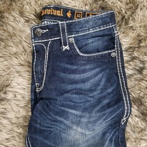 Rock Revival Blue Jeans